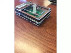L shape Piece to C4 Labs Zebra Wood Case for Raspberry Pi