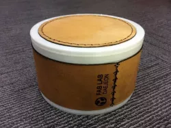 Leather + 3D Printed Container
