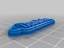 My Customized Multiline Tag or Keychain