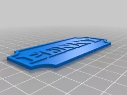 My Customized Nameplate penny