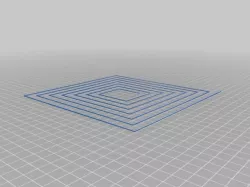 My Square Spiral Bed Level Test
