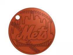 New York Mets Keychain