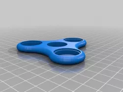Nickle Weight Tri-Spinner Spinner  - Mono Color -  Press fit