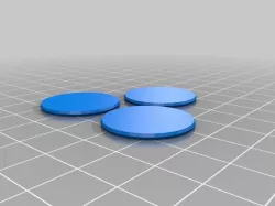 Nickle Weight Tri-Spinner Well Lids  - Mono Color -  Press fit