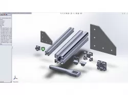 Profile end caps and cable clips