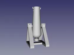 Rubber Band Cannon (threaded barrel)