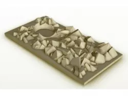 Rubble Dabble - Wargaming Terrain Plate 5-1/4" Customizer