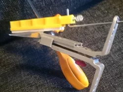 Scissors holder for Lansky type knife sharpening system