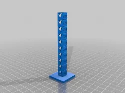 Temp Calibration Tower (eSUN ABS Black)