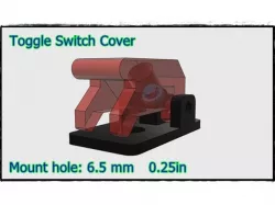 ToggleSwitch　Flip safety cover　mount hole 0.23in