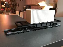 Train freight car for OS-Railway - fully 3D-printable railway system!