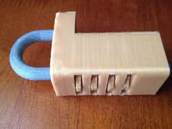 Working combination lock