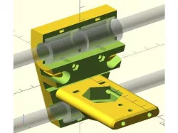 X-Carriage (with sensormount & cablechain) for Wilson 2
