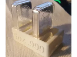 5oz Silver Bar Holder with space for Air-Tite Case