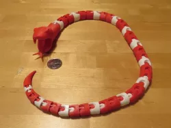 Articulated snake with repaired head