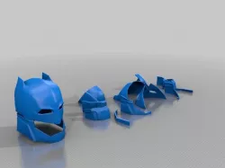 BatMan Vs Superman Helmet Split Print Ready Only