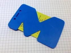Big Letter ID Card Holder - Customisable, parametric