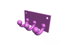 BlocksCAD Key Rack
