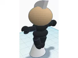 Cartoon Figure Mohawk