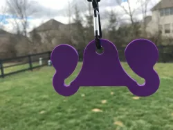 Dog poop bag carrier