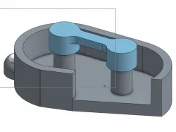 Fidget Gear Keyring Mini: Press Fit