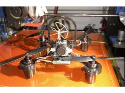 home made Eachine Bat QX 105 alternate frame and 3d parts