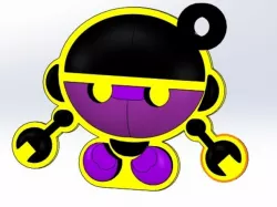 Insani Robot Keychain