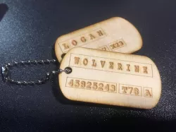 Logan Wolverine Dog Tags