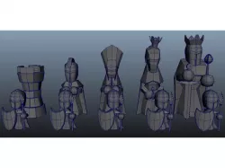 medieval chess set