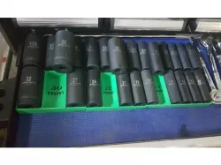 Metric Impact Wrench Socket Trays