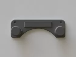 Mini Quad Wall Hanger With Removable Name Plate