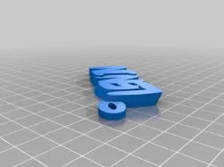 My Customized iamburny's  Text - Name Keyring / Keyfob