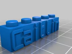 My Customized Lego Block Necklace/Keychain