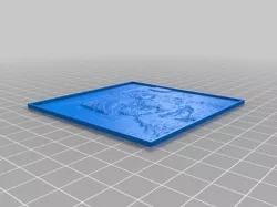 My Customized Lithophane (parametrized length and thickness)
