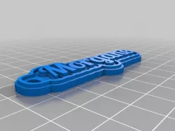 My Customized Multiline Tag or Keychain