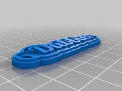 My Customized Multiline Tag or Keychain