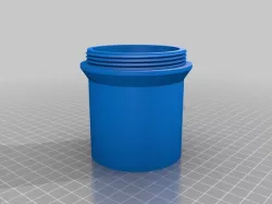 My Customized round box with threaded lid