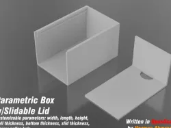 Parametric Box w/Slidable Lid