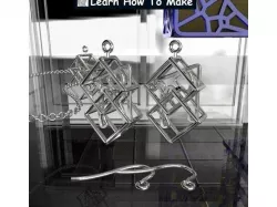 Personalised Double Cube Earrings