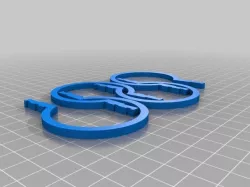 Quick attach leg for 4mm x 20mm arms