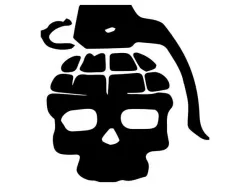 Skull Grenade Stamp