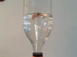Vortex in a bottle 3D printed cap