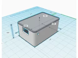 WEMOS D1 Mini ENCLOSURE with magnets, BL-5C NOKIA battery & sensors space
