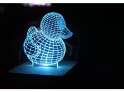 3D led illusie lamp