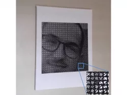 3D printed line portrait