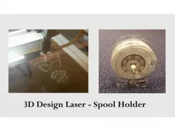 3D Printer - Custom Logo 5mm Acrylic Spool Holder