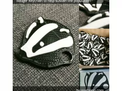 Badger Keychain