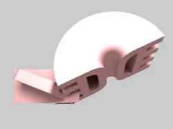 Bi-directional D OpenSCAD set