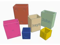 Customizable fridge magnet box