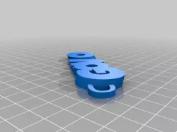GoWo iamburny's v2  Text - Name Keyring / Keyfob